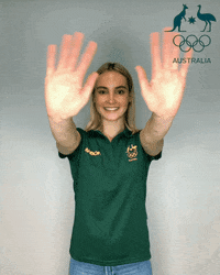 Waving Winter Olympics GIF by AUSOlympicTeam