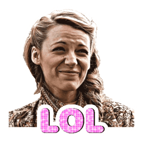 Laugh Out Loud Lol Sticker by Blake Lively Fan