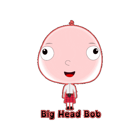 Big Head Hug Sticker by BigHeadBob.com