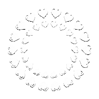 Heart White Sticker