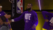 High Five Los Angeles GIF by NBA