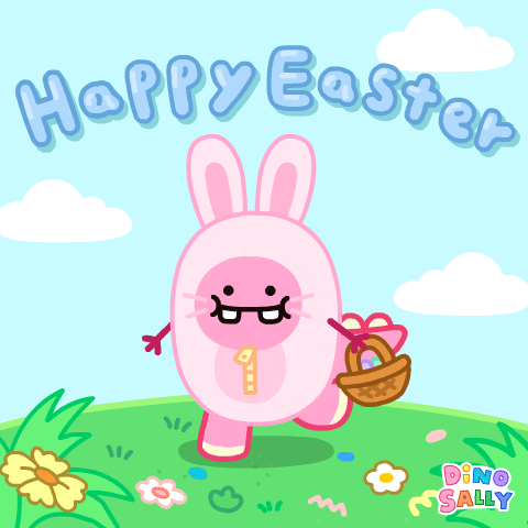 Easter Sunday Spring GIF by DINOSALLY