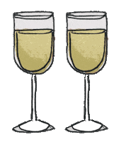 Happy Hour Cheers Sticker by Pretty Whiskey / Alex Sautter