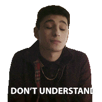 I Dont Understand Neil Gaiman Sticker by NETFLIX