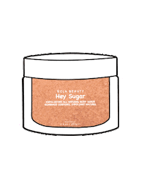 Peach Body Scrub Sticker by NCLA Beauty