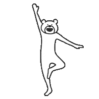 Happy Figure Skating Sticker by takadabear