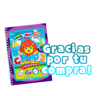 KiroAventuras character books lion gracias Sticker