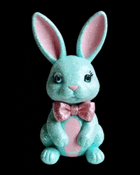 Nissart eyes bunny glitter silly GIF