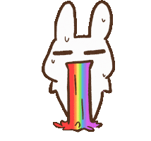 blackboxwork rabbit 可愛 兔子 kawii Sticker