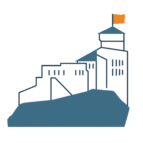 TourismeLourdes giphyupload castle lourdes pyrénées Sticker