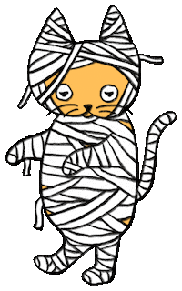 Cat Halloween Sticker by Tiffbits