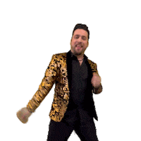 Happy Running Man Sticker by Casino Le Lyon Vert