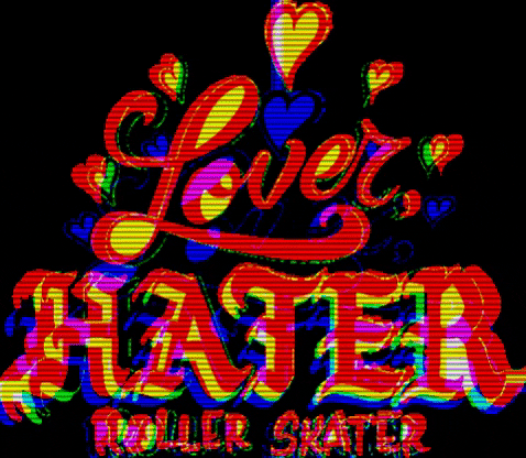RollerGirlGang giphygifmaker loverhater rollerskate rollergirlgang GIF