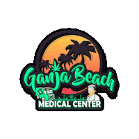 GanjaBeachMedia weed 420 cannabis marijuana Sticker