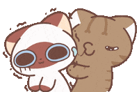 GagaMeowww cat kiss gagameow 嘎嘎貓 Sticker