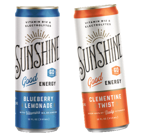 Energy Drinks Caffeine Sticker by Sunshine Beverages, LLC
