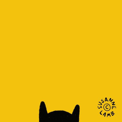 Black Cat GIF by Susanne Lamb