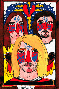 nirvana ricardocavolo music art gif GIF by Barbie_Elektrix