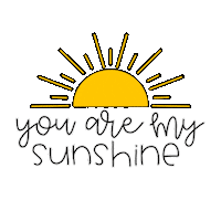 You Are My Sunshine Sun Sticker