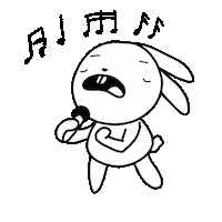 Happy Bunny Sticker by RainToMe