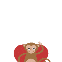 madoverprint fun cool joy monkey Sticker