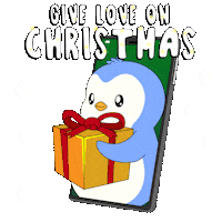 Give Santa Claus Sticker by Pudgy Penguins