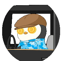 To The Moon Crypto Sticker by Pudgy Penguins