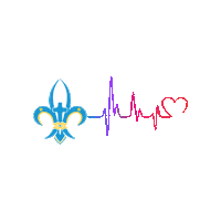 Flor De Lis Love Sticker by Federación Scouts Católicos en Argentina