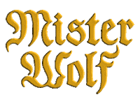 Blue Moon Mr Wolf Sticker by Lost And Found