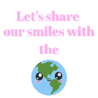 Earth Smile Sticker by Smiles of People