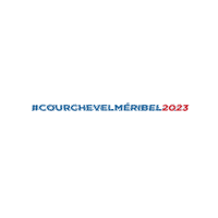 CourchevelMeribel2023 ski alpine skiing courchevel meribel Sticker