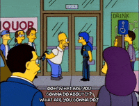 homer simpson police GIF