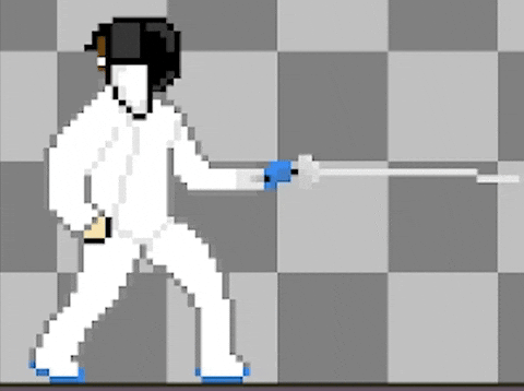 emrldx giphyupload gamedev sprite fencing GIF