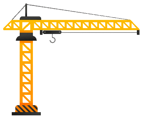 Construction Crane Sticker by VOLTUS