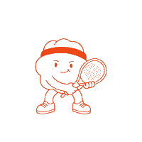 CourtRitual waiting focus padel nube Sticker