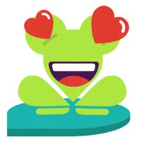 In Love Frog Sticker by kolbicr
