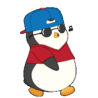 Relaxed Penguin Sticker by Pudgy Penguins