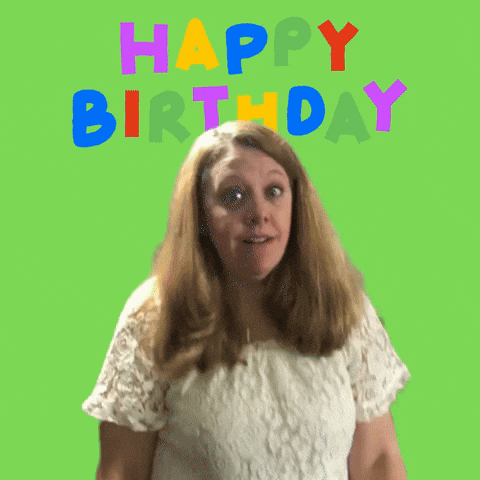 Happy Birthday Wow GIF by Tracy Shroyer, PhD