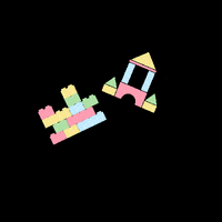 flowersplayground blocks soft play flowers playground GIF