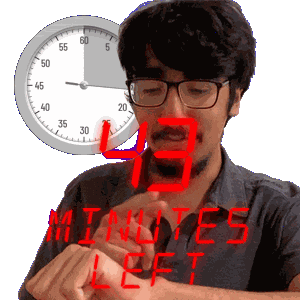 43 Minutes Sticker