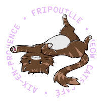 Aix-En-Provence Cute Cat Sticker by Meow Cats Café