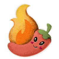 Chile Pepper Fire Sticker