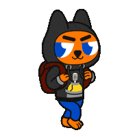 Cat Buscando Sticker by @gallegoseba