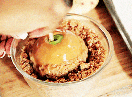 caramel apple dessert GIF