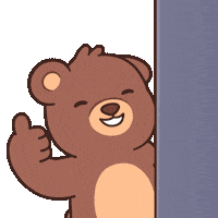 Happy Teddy Bear Sticker by BEARISH