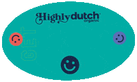HighlyDutch happy smile sticker retro Sticker