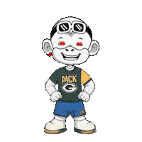 Green Bay Packers Go Pack Go Sticker by Zhot