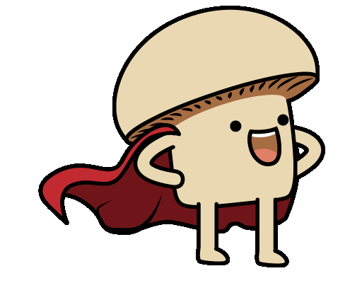 Super Hero Sticker by sillyshroomans