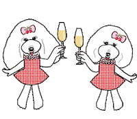 Charlotte Poodle Sticker