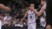 high five lets go GIF by NBA